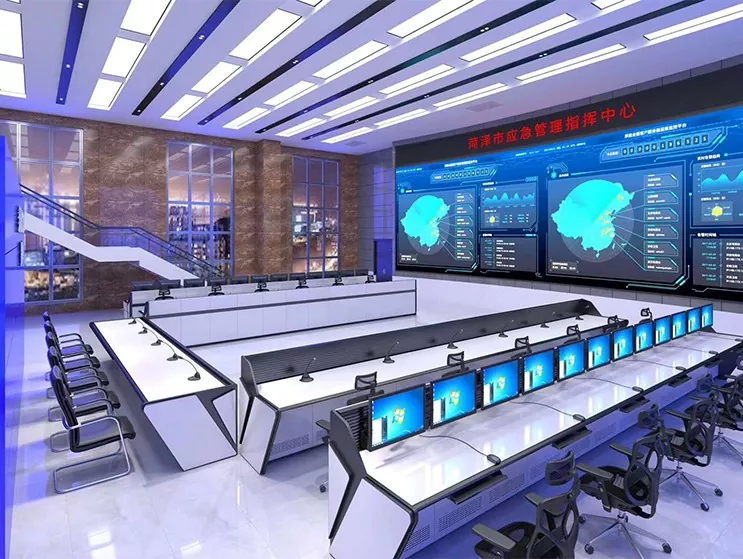 Vészhelyzeti parancsnoki központ konzolja